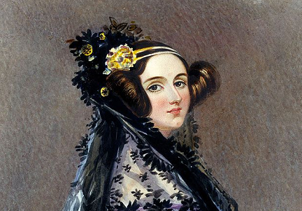 Pintura colorida de Ada Lovelace